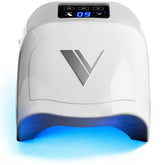 V Beauty Pure cordless UV nail lamp, front view, ideal for portable salon use.