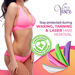VA J-J VISOR provides modesty protection during beauty treatments.