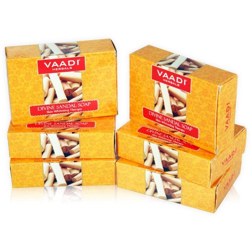 Vaadi Herbals sandalwood oil bar soap for gentle cleansing with natural aroma.