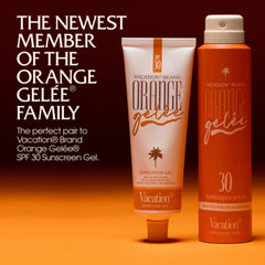 Luxurious moisturizing body oil spray from Vacation Orange Gelée on skin.