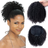 VADES Drawstring Ponytail Extension with three combs for secure daily wear