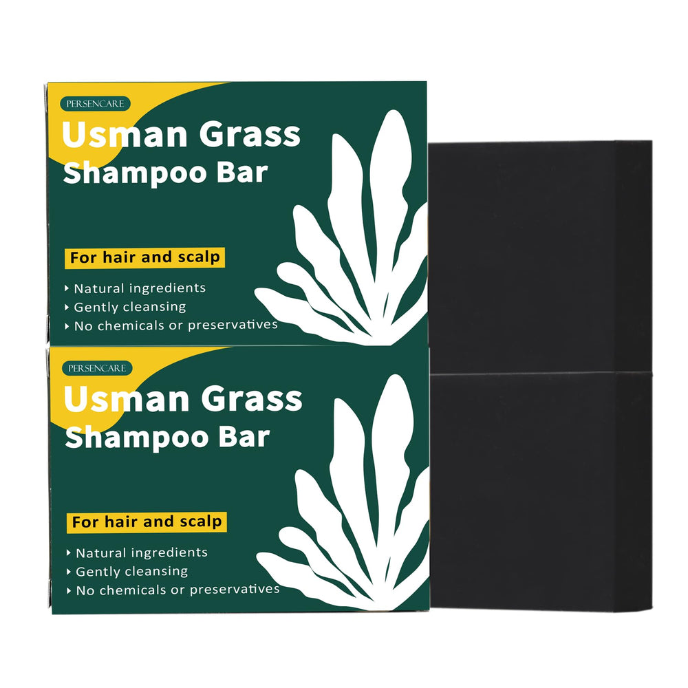 VAEYAE Usman Grass Shampoo Bar close-up highlights natural formula for strong roots.