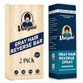 VAEYAE Gray Hair Spray bottle demonstrates quick root application for natural color refresh.