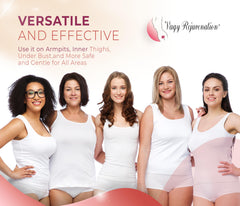 LexPlus applied to inner thighs for comfortable moisture balance.