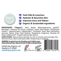 Valhalla Spa Lotion Bar packaging and 1oz size ready for travel