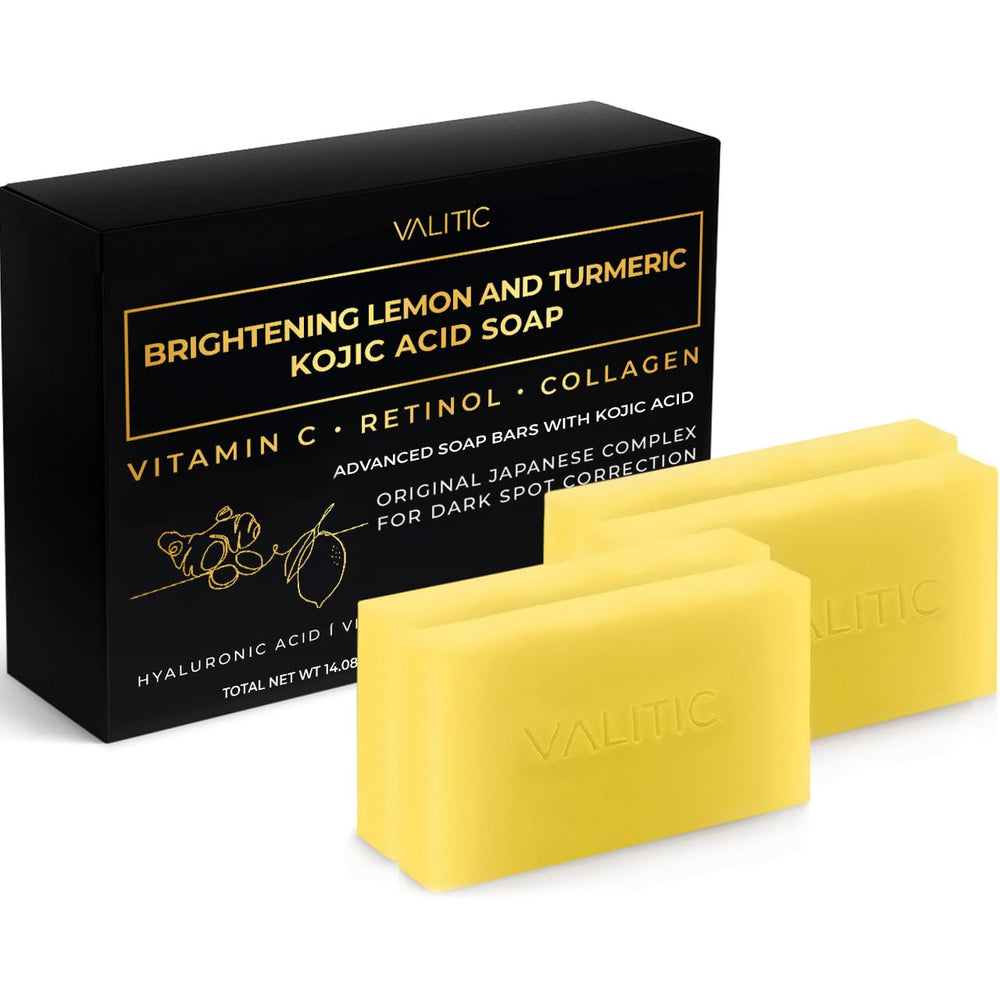 VALITIC brightening lemon-turmeric soap bar for a refreshing cleanse