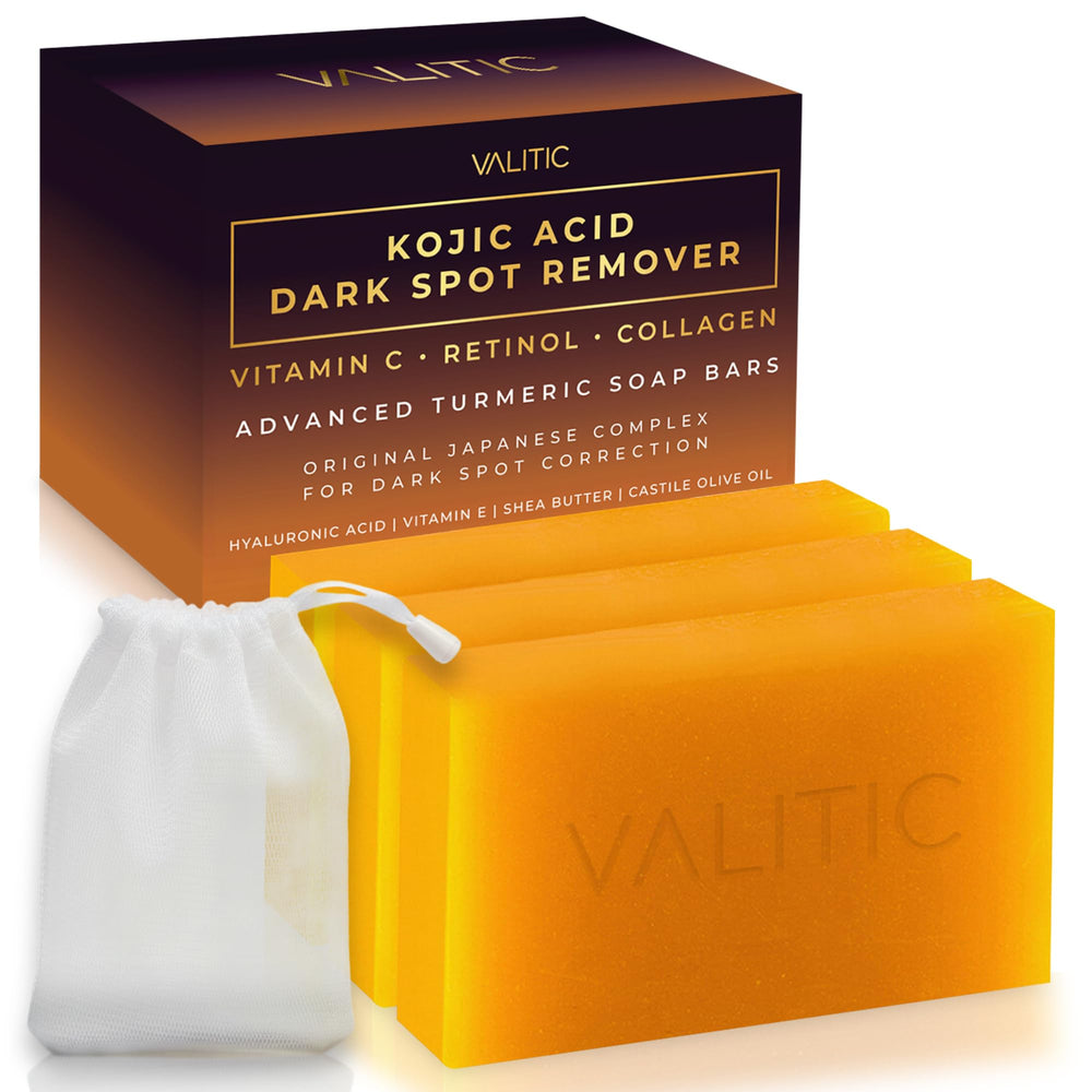 Valitic packaging image shows branding for quick, gentle exfoliation at home.