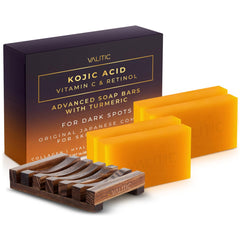 VALITIC Kojic acid soap with turmeric for daily brightening and even tone.