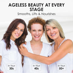VALITIC neck cream texture application shows creamy formula for neck care.