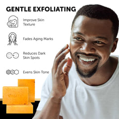 VALITIC close-up of exfoliating shell powder for gentle skin renewal.