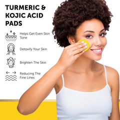 VALITIC Turmeric Kojic Pads with a handy tweezer for hygienic use.