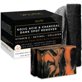 VALITIC charcoal kojic turmeric soap two-pack for even skin tone and subtle radiance.