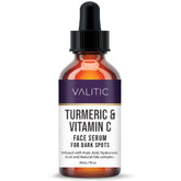 VALITIC Vitamin C Serum bottle closeup for brightening care.