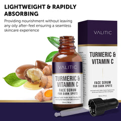 VALITIC Vitamin C Serum pump in use for easy, mess-free application.