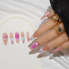 Vanesseva thick French tip nails for a polished look