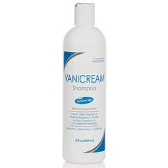 Vanicream Shampoo bottle shows fragrance-free formula for sensitive skin.