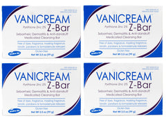 Vanicream Z-Bar medicated cleansing bar packaging for sensitive skin protection.