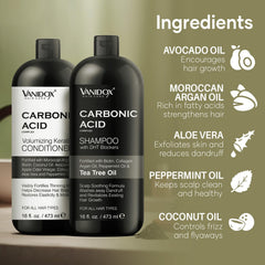 Vanidox ingredients image highlights keratin, biotin for healthier hair.
