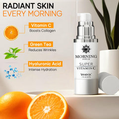 VanidoX serum application on neck demonstrates easy coverage.