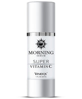 VanidoX Super Vitamin C Serum bottle closeup highlighting hydration benefits.