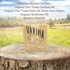 Varina bar texture close-up shows natural consistency and cleanliness