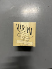 Varina tobacco flower bar soap close-up reveals creamy texture for sensitive skin.