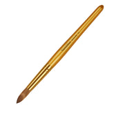 varnishea Kolinsky nail brush with golded handle for precise powder application