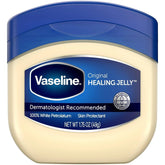 Vaseline 3-pack jars shown on shelf for everyday moisture