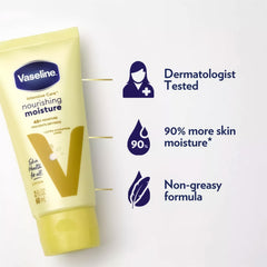 Vaseline application scene highlights quick absorption on hands and arms