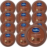Vaseline Cocoa Glow 12-pack front view for quick daily moisturization