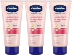 Vaseline Intensive Care Healthy Hands Stronger Nails Lotion pack of 3 tubes for on-the-go moisture and nail support