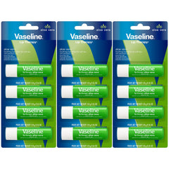 Vaseline Lip Therapy Aloe Fresh 12-pack front view for smooth lip hydration