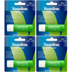 Vaseline Lip Therapy Aloe Fresh front view compact balm for quick hydration