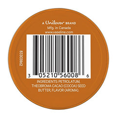 Vaseline Lip Therapy compact tin close-up showing the classic jelly formula.