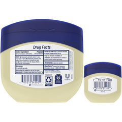 Vaseline petroleum jelly four-pack mini jars for on-the-go moisture.