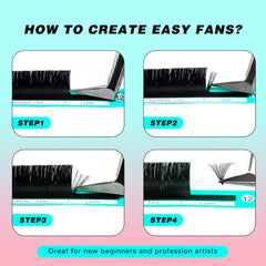 VAVALASH Cashmere Easy Fan Lashes foil-back release for smooth application.