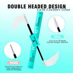 VAVALASH waterproof lash glue being applied creates durable hold