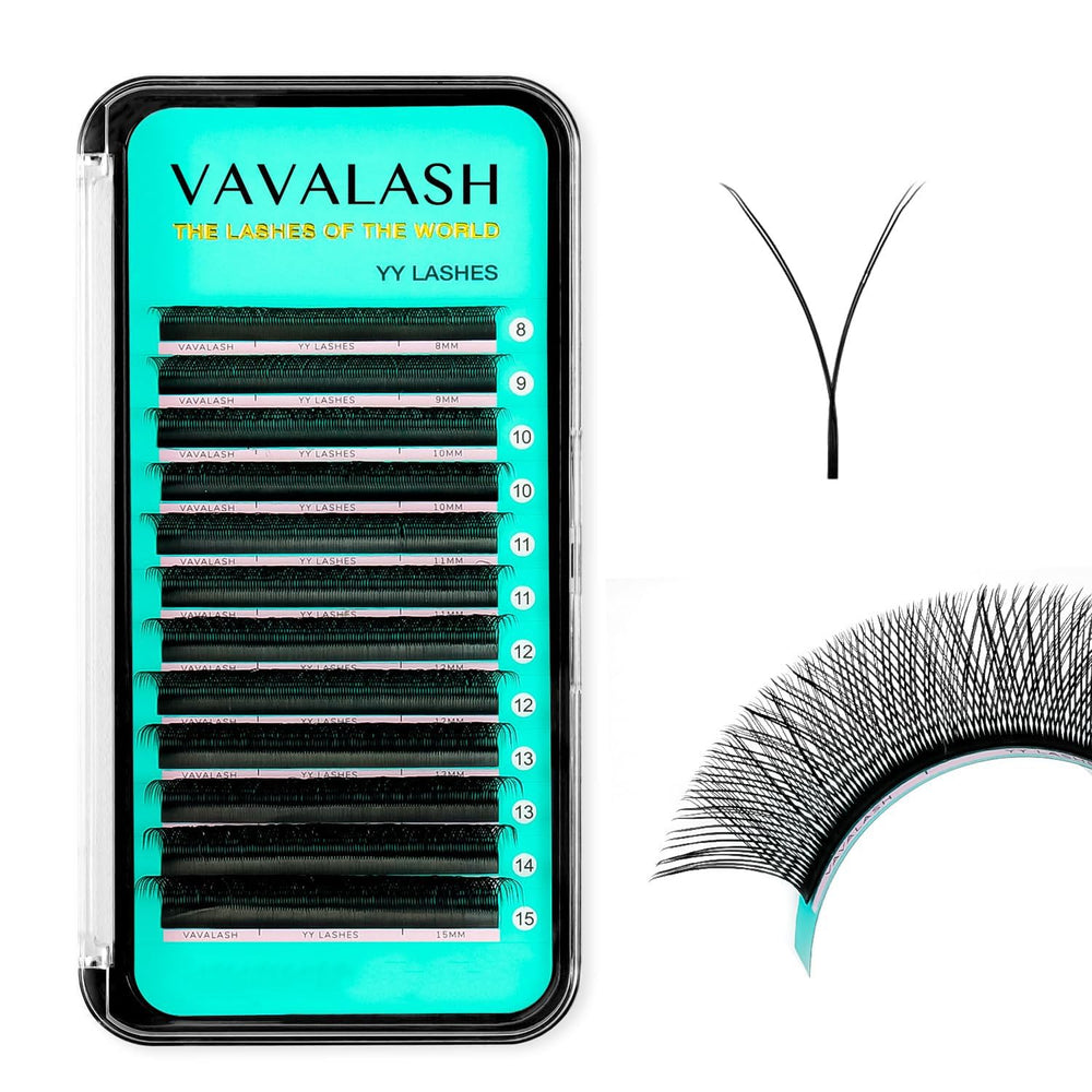 VAVALASH YY lash extensions C curl 0.05mm 10mm—easy fan creation for fuller eyes.