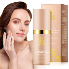 Vawcrn Colour Changing Foundation bottle shows natural shade adaptation for a seamless match.
