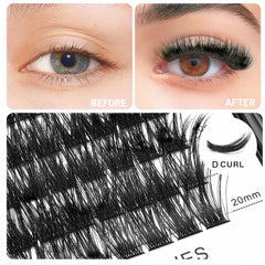 Vayator Lashes mixed kit with D curl 10-12-14-16mm for fuller options