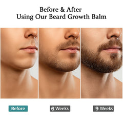Vbolre beard stimulating balm packaging with clean branding and clear usage tips