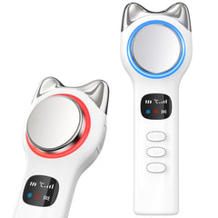 Vcycal warming cooling facial massager front view for soothing skincare sessions