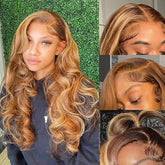Veally Honey Blonde Lace Front Wig 26in with natural hairline