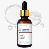 Vectium tranexamic acid serum bottle promotes a brightening, lightweight daily routine.