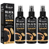 VedoAID Black Rice Water Spray bottle for hair growth and scalp nourishment.