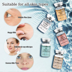 EGF Peptide Gold ampoule vial supports elasticity and renewal.