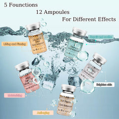 Salmon DNA Gold ampoule vial concentrates revitalizing components for glowing skin.
