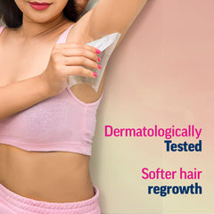 Veet full body wax strip bikini area for precise shaping.