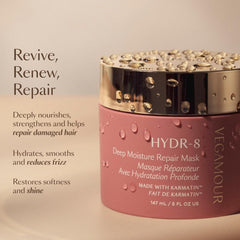 Hair after treatment appears silkier and smoother with HYDR-8