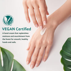 Vegan J Wood Hand Cream with woody amber green scent for a soothing aroma